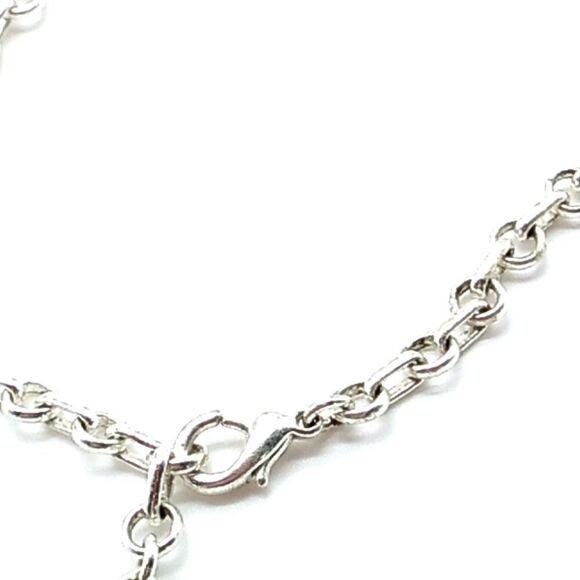 Twisted Teardrop Silver-tone Charm Necklace - Picture 11 of 14
